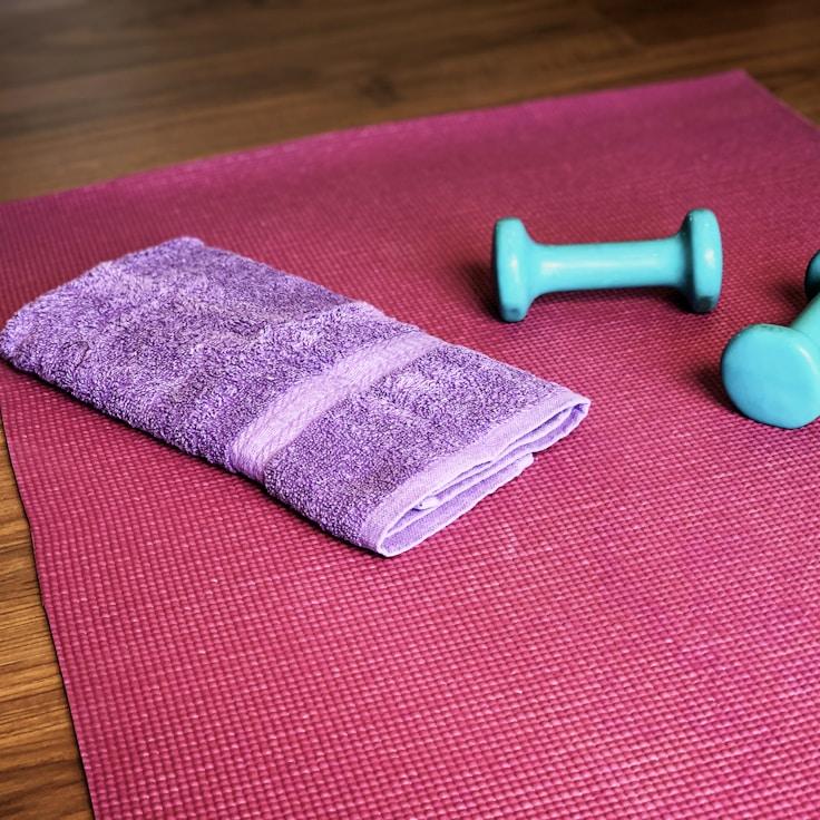 Yoga and wellness studio with natural lighting