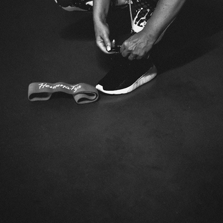 Group fitness class in a modern studio setting